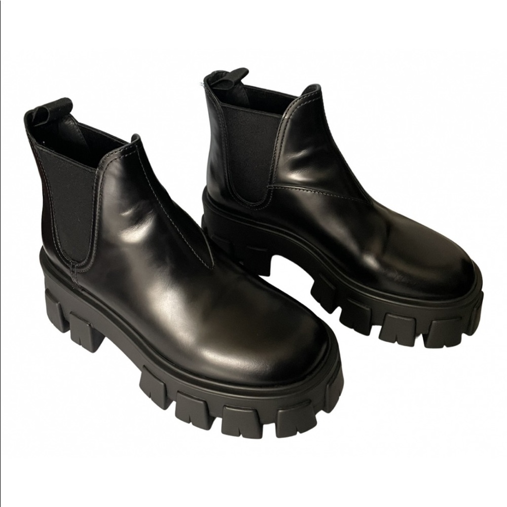 Prada Monolith Chelsea Boots